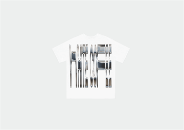 White Coffee Chrome Tee Hvid